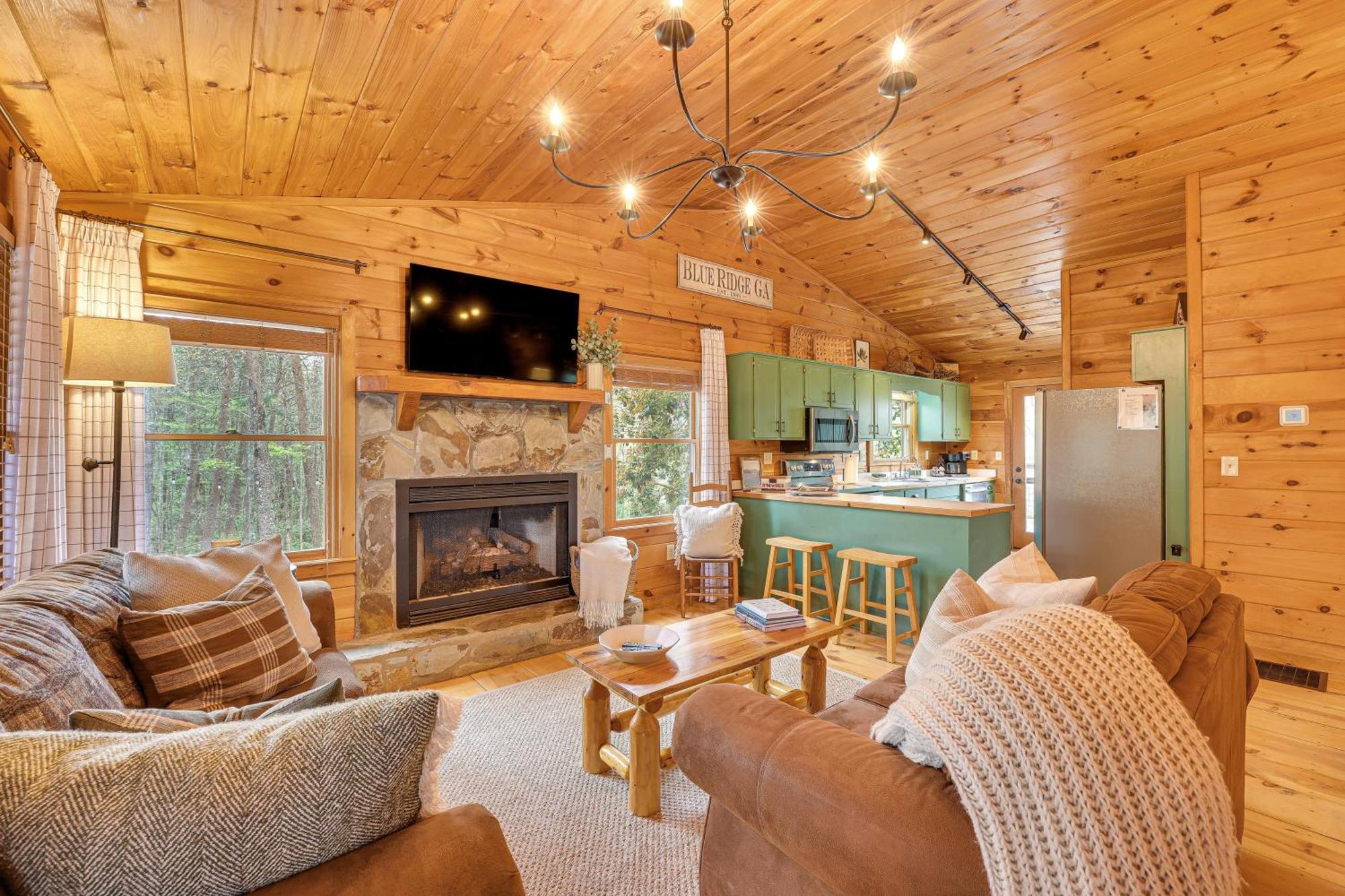 Cozy Cabin In Private Location With Hot Tub And Grill! Blue Ridge Exteriör bild